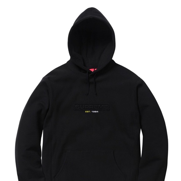 supreme embossed hoodie